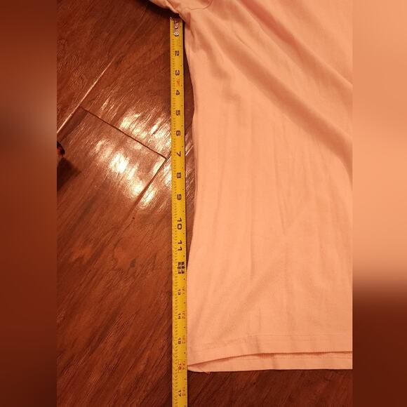 Projek Raw Liquid Cotton Unisex Basic V-Neck Salmon color Relaxed Tee Size Small - Picture 7 of 7